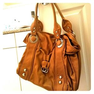 Light brown leather bag